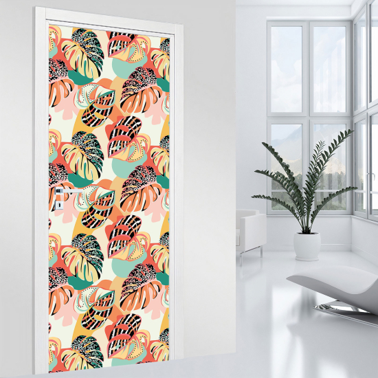 Vinilo Adhesivo para puerta - Hojas