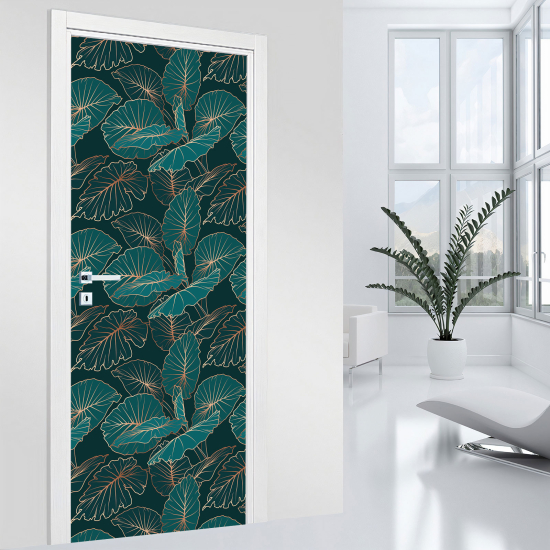 Vinilo Adhesivo para puerta - Hojas