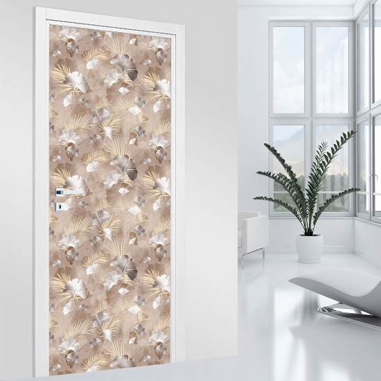 Vinilo Adhesivo para puerta - Hojas