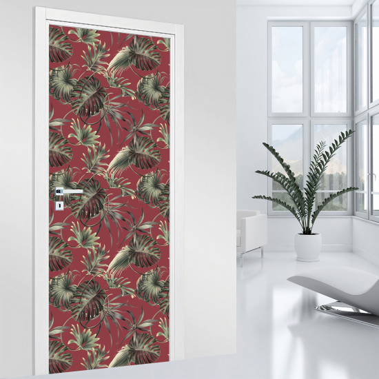 Vinilo Adhesivo para puerta - Hojas