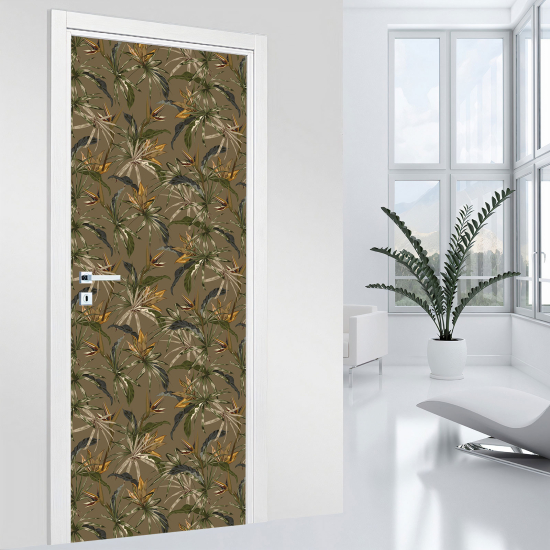 Vinilo Adhesivo para puerta - Hojas