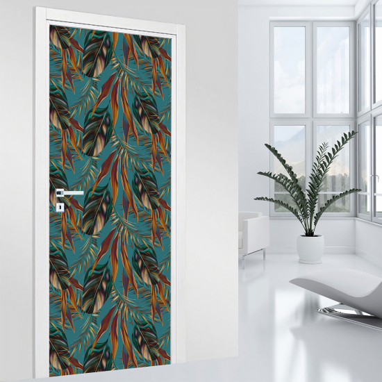 Vinilo Adhesivo para puerta - Hojas