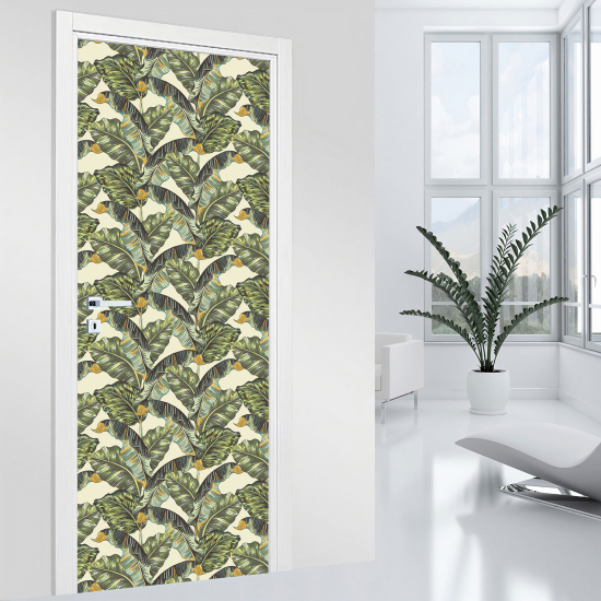 Vinilo Adhesivo para puerta - Hojas