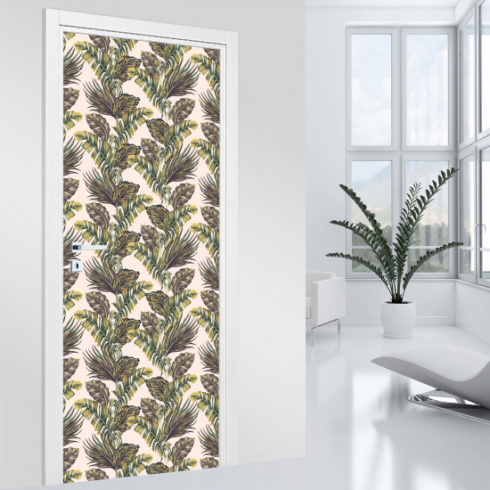 Vinilo Adhesivo para puerta - Hojas