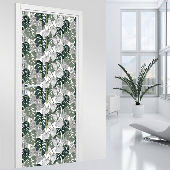 Vinilo Adhesivo para puerta - Hojas