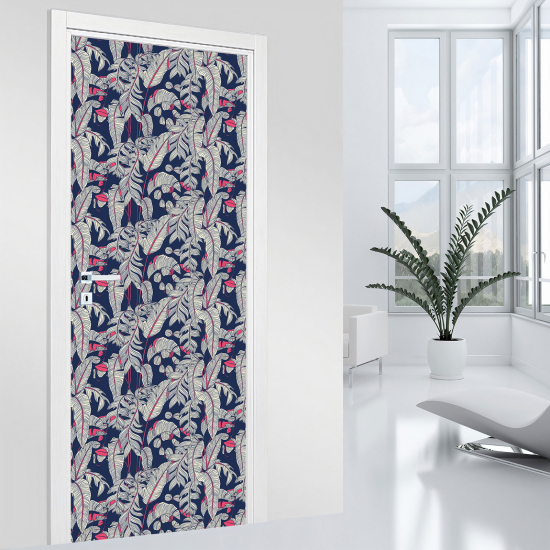 Vinilo Adhesivo para puerta - Hojas