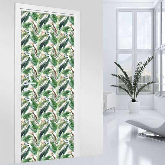 Vinilo Adhesivo para puerta - Hojas