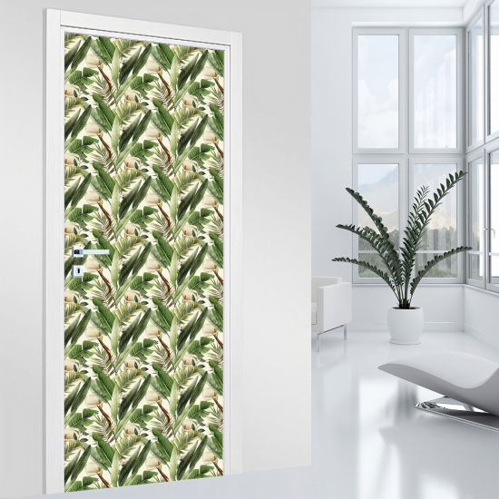 Vinilo Adhesivo para puerta - Hojas