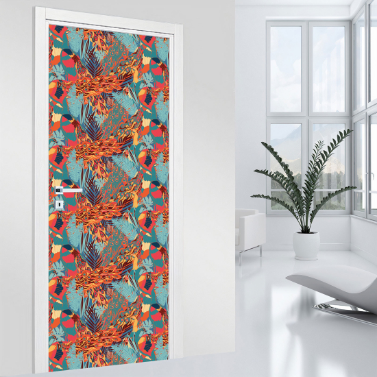 Vinilo Adhesivo para puerta - Hojas