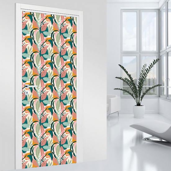 Vinilo Adhesivo para puerta - Hojas