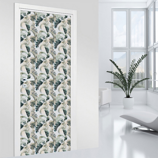 Vinilo Adhesivo para puerta - Hojas
