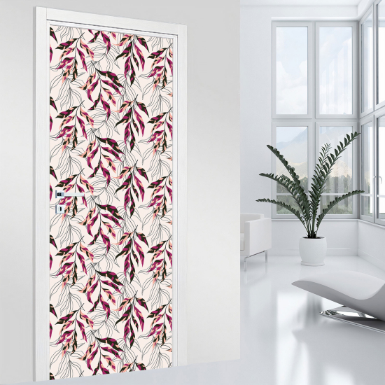 Vinilo Adhesivo para puerta - Hojas