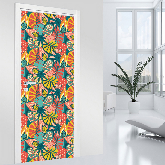 Vinilo Adhesivo para puerta - Hojas