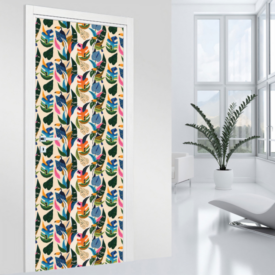 Vinilo Adhesivo para puerta - Hojas