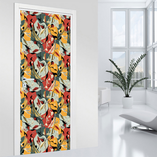 Vinilo Adhesivo para puerta - Hojas