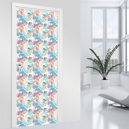 Vinilo Adhesivo para puerta - Hojas