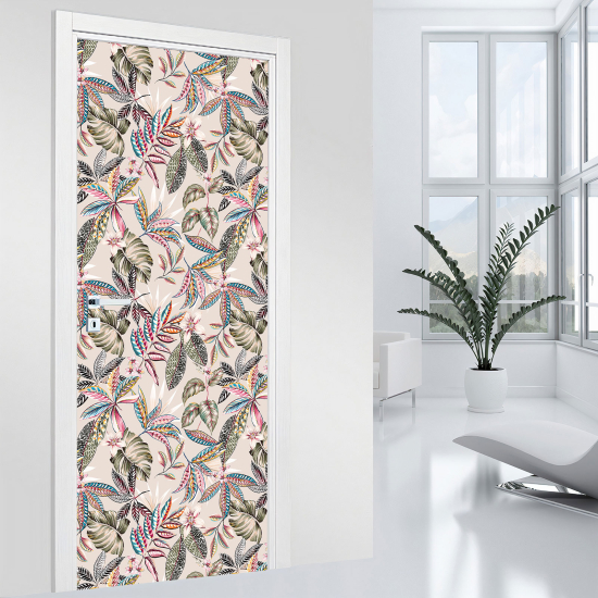 Vinilo Adhesivo para puerta - Hojas