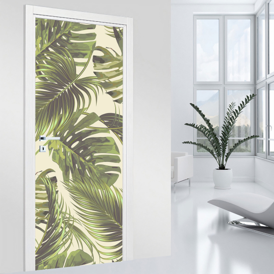 Vinilo Adhesivo para puerta - Hojas