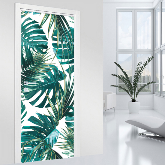 Vinilo Adhesivo para puerta - Hojas