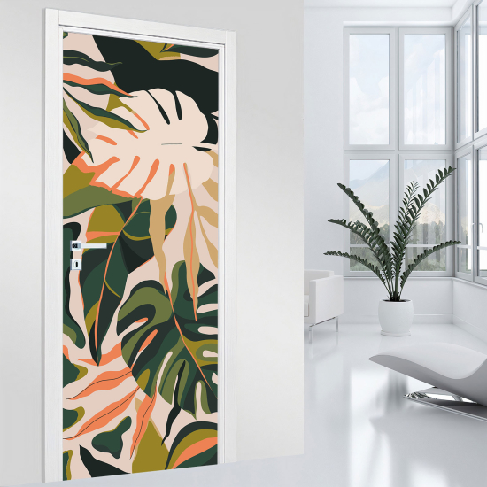 Vinilo Adhesivo para puerta - Hojas
