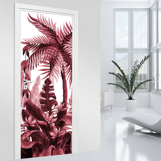 Vinilo Adhesivo para puerta - Hojas