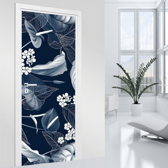Vinilo Adhesivo para puerta - Hojas