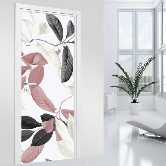 Vinilo Adhesivo para puerta - Hojas