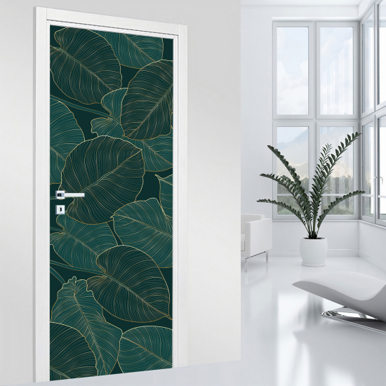 Vinilo Adhesivo para puerta - Hojas