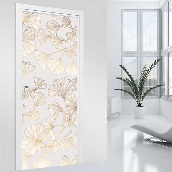 Vinilo Adhesivo para puerta - Hojas