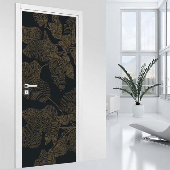 Vinilo Adhesivo para puerta - Hojas
