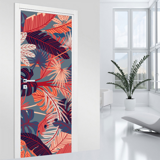 Vinilo Adhesivo para puerta - Hojas