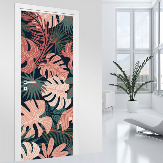 Vinilo Adhesivo para puerta - Hojas