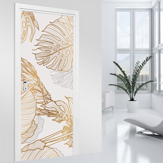 Vinilo Adhesivo para puerta - Hojas