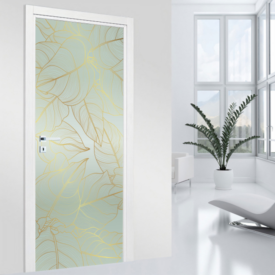 Vinilo Adhesivo para puerta - Hojas