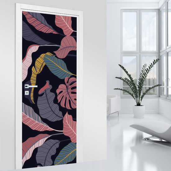 Vinilo Adhesivo para puerta - Hojas