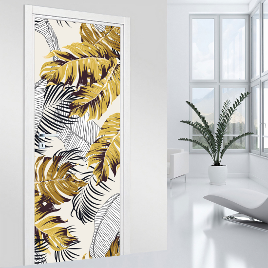 Vinilo Adhesivo para puerta - Hojas