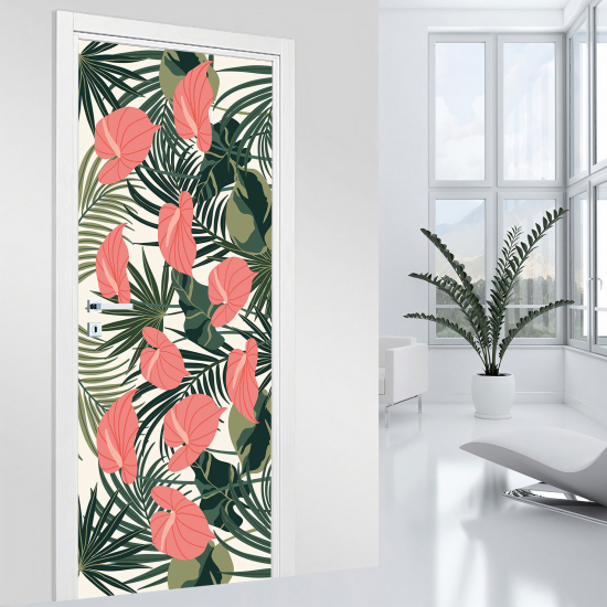 Vinilo Adhesivo para puerta - Hojas