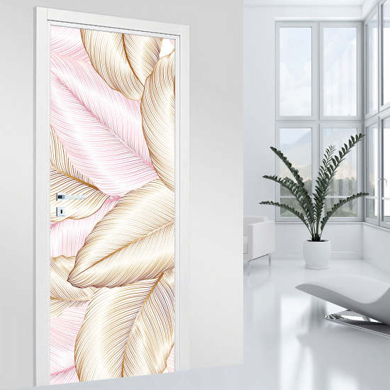 Vinilo Adhesivo para puerta - Hojas