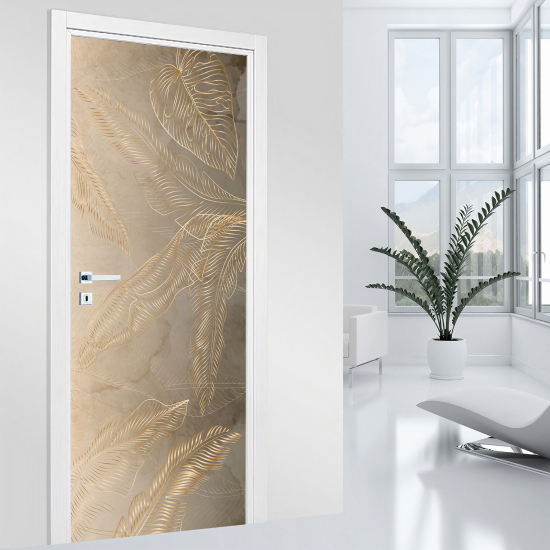 Vinilo Adhesivo para puerta - Hojas