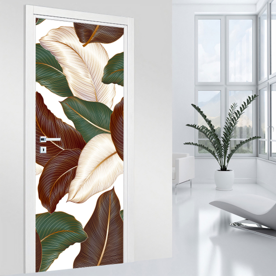 Vinilo Adhesivo para puerta - Hojas