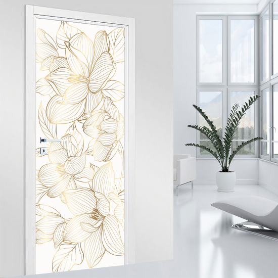 Vinilo Adhesivo para puerta - Hojas