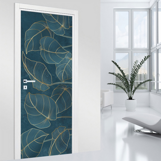 Vinilo Adhesivo para puerta - Hojas