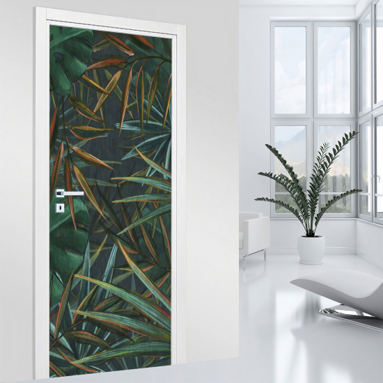 Vinilo Adhesivo para puerta - Hojas
