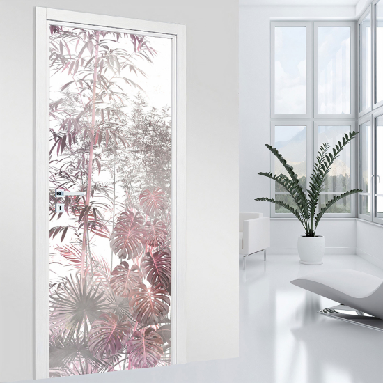 Vinilo Adhesivo para puerta - Hojas
