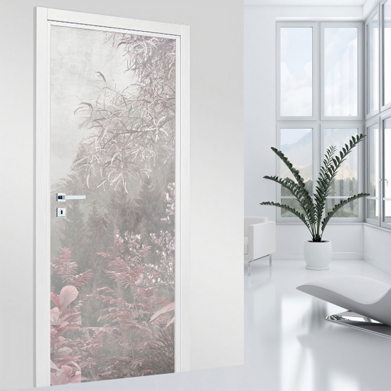 Vinilo Adhesivo para puerta - Hojas