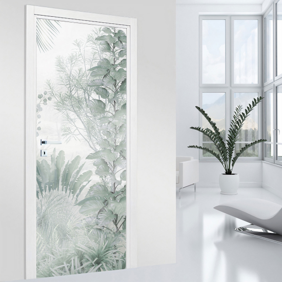 Vinilo Adhesivo para puerta - Hojas