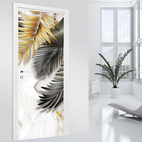 Vinilo Adhesivo para puerta - Hojas