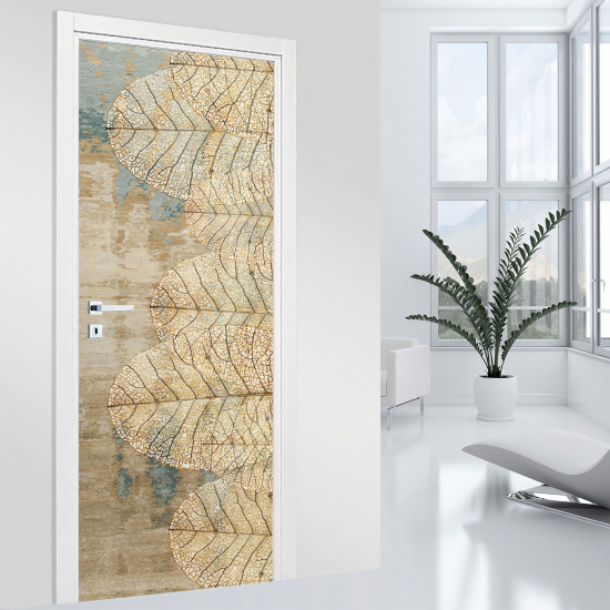 Vinilo Adhesivo para puerta - Hojas