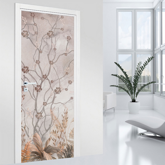 Vinilo Adhesivo para puerta - Hojas