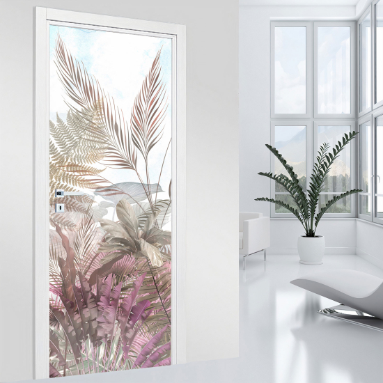Vinilo Adhesivo para puerta - Hojas